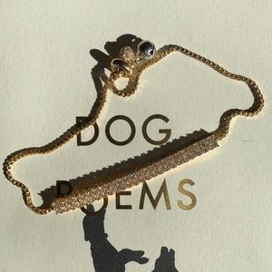 Gold costume jewelry with shiny stones